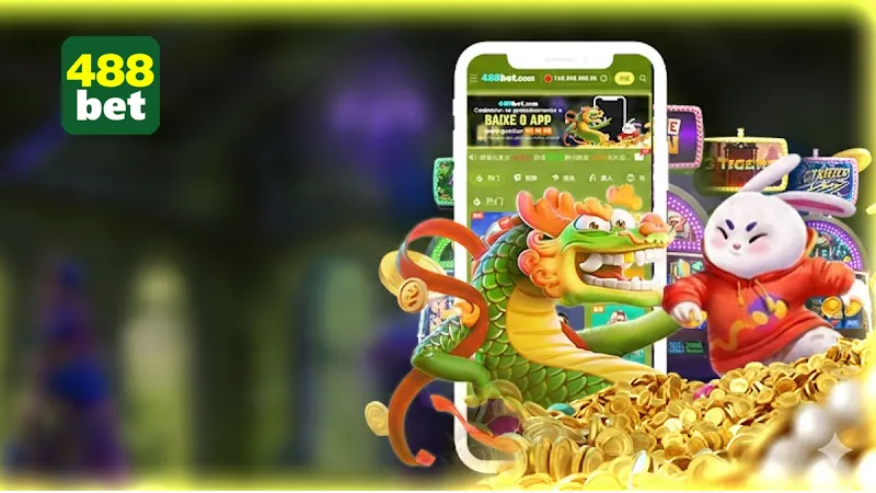 Mockup do App 488bet no Smartphone